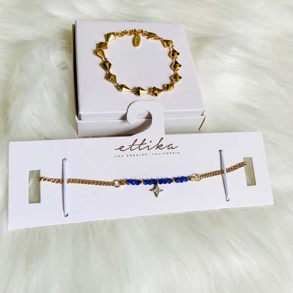 Ettika Choker Necklace and Bracelet REVOLVE NWT NEW Gold Tone - Picture 6 of 7